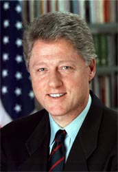 Portrait of U.S. President Bill Clinton