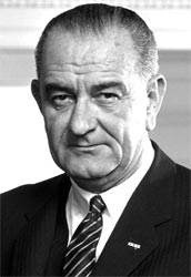Portrait of U.S. President Lyndon B. Johnson