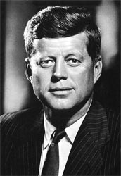 Portrait of U.S. President John F. Kennedy