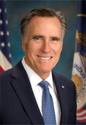 Portrait of U.S. Presidential Candidate Mitt Romney